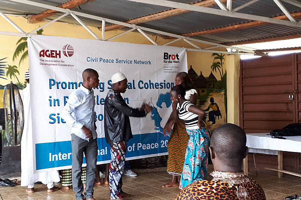 2018 - "Sozialen Zusammenhalt in Sierra Leone nach den Wahlen fördern" war das Thema des Weltfriedenstages.