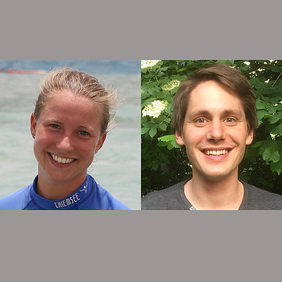 Zwei der drei Trainees bei AGIAMONDO: Katharina Haupenthal und Felix Pander.